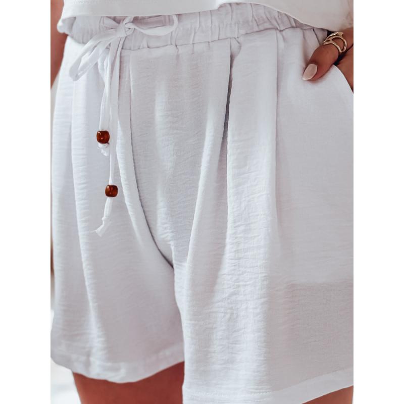 Női textil rövidnadrág SUMMER TRIP fehér