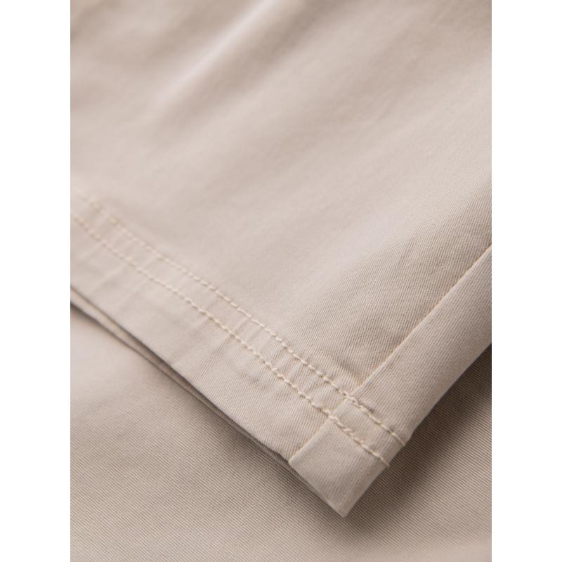 Pánske voľné šortky s cargo vreckami - smotanové V1 OM-SRCG-0194