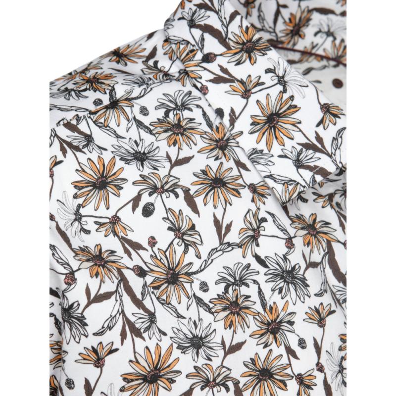 Férfi ing virágmintás fehér