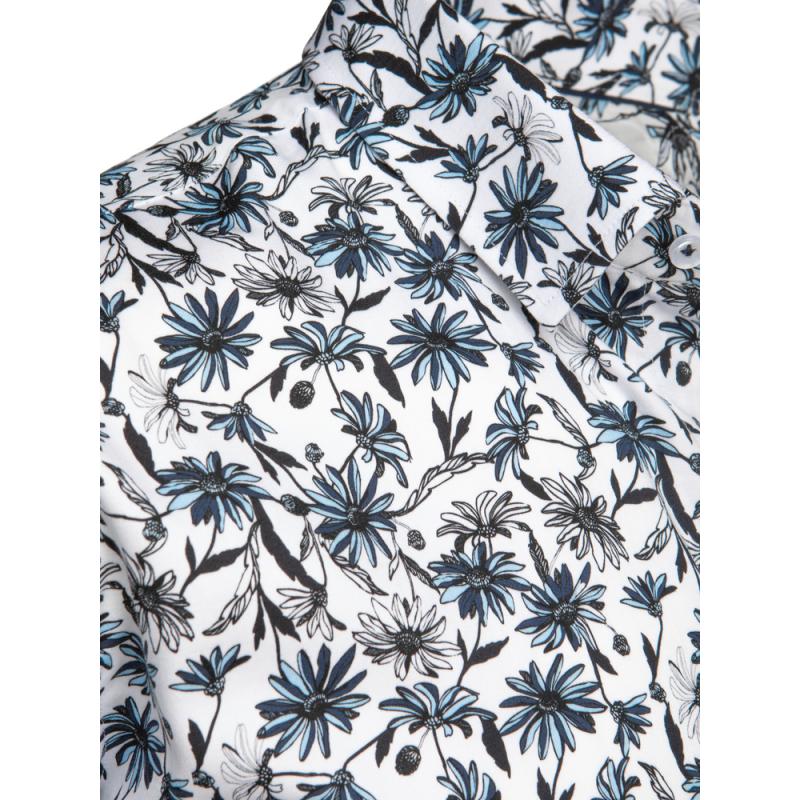 Férfi ing virágmintás fehér