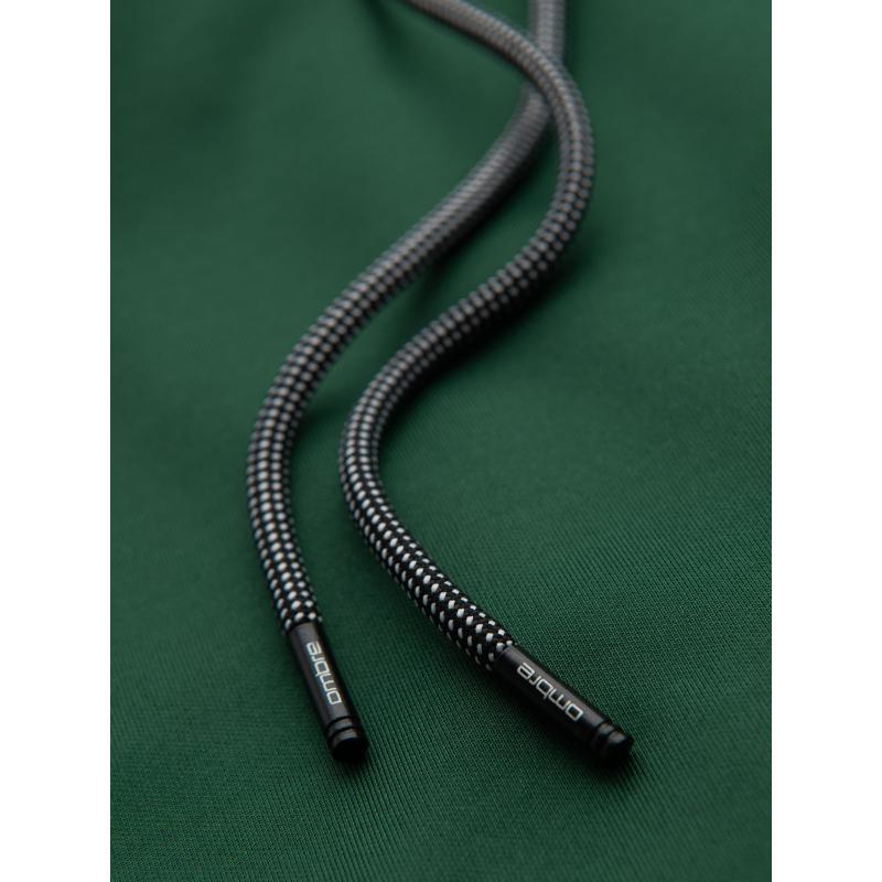 Pánske tepláky s rebrovanými manžetami a ozdobným zipsom - pieskové V6 OM-PASK-0226