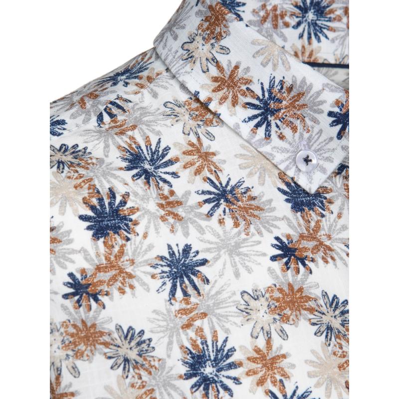 Virágos fehér férfi ing