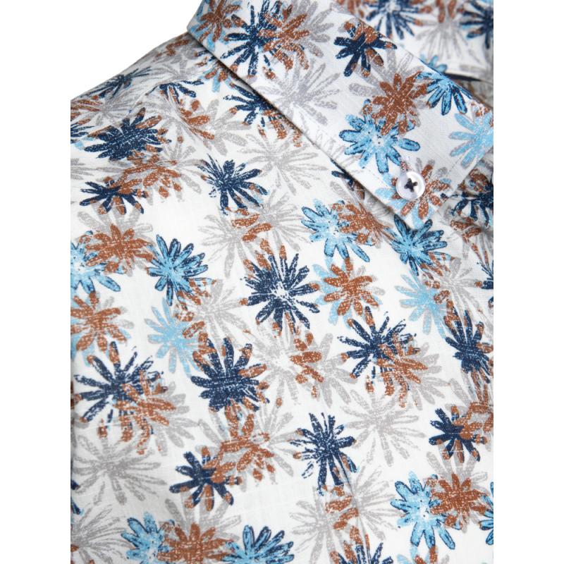 Virágos fehér férfi ing