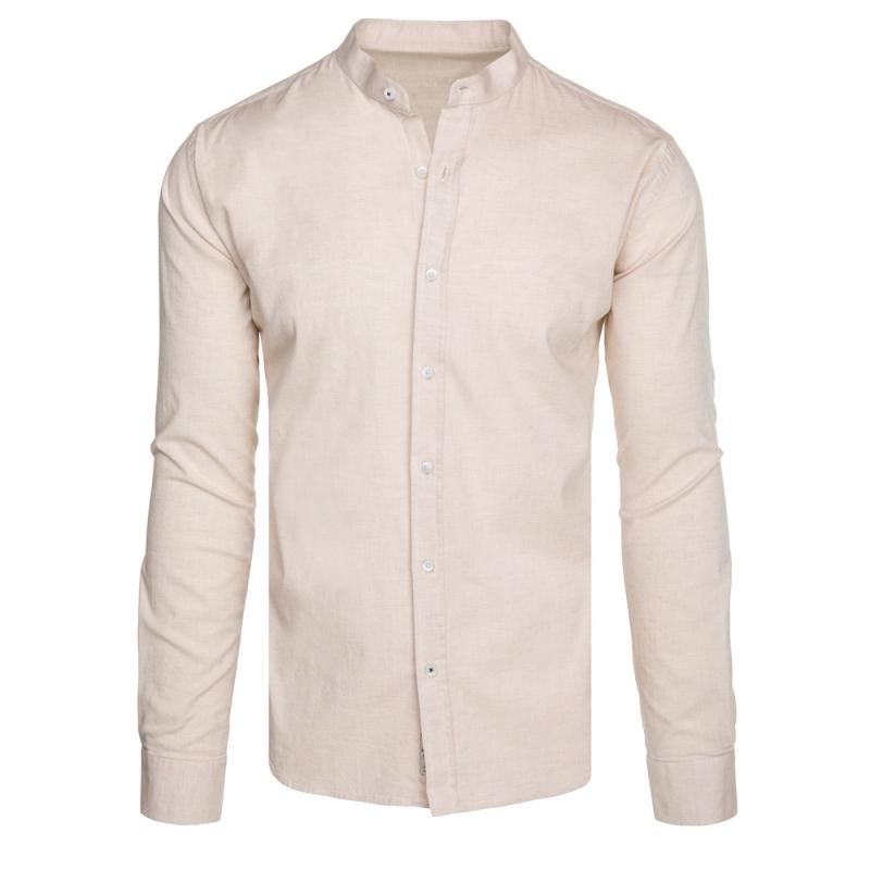 Beige casual férfi ing
