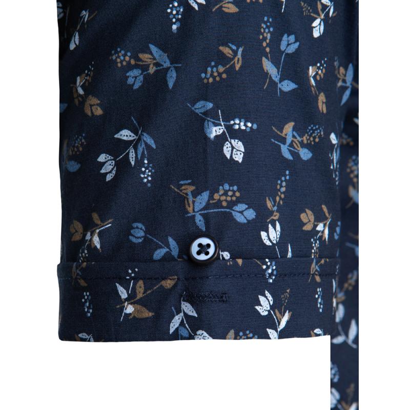 Férfi ing, rövid ujjú, sötétkék