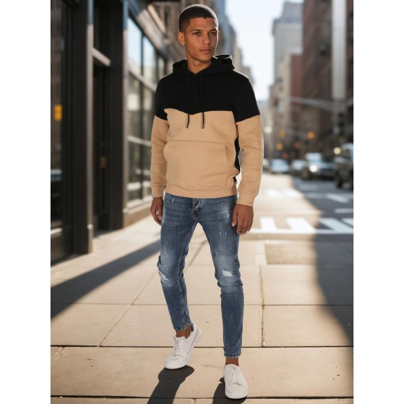 Pánská mikina basic s kapucí černá