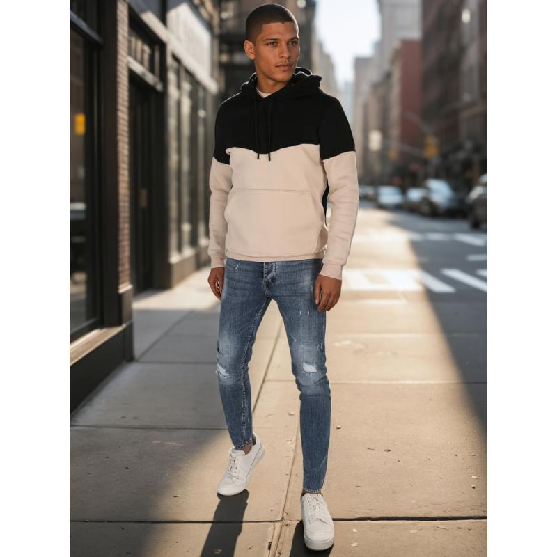 Pánská mikina basic s kapucí černá