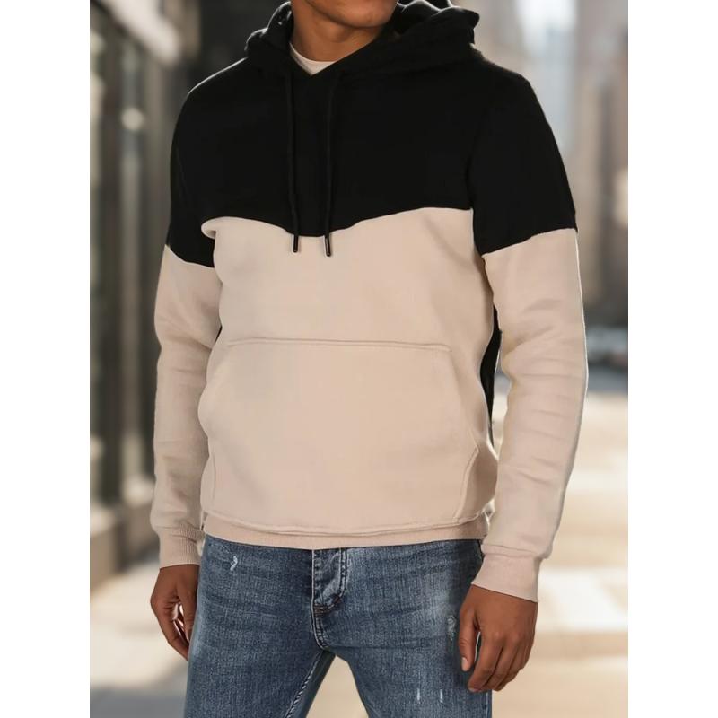 Pánská mikina basic s kapucí černá