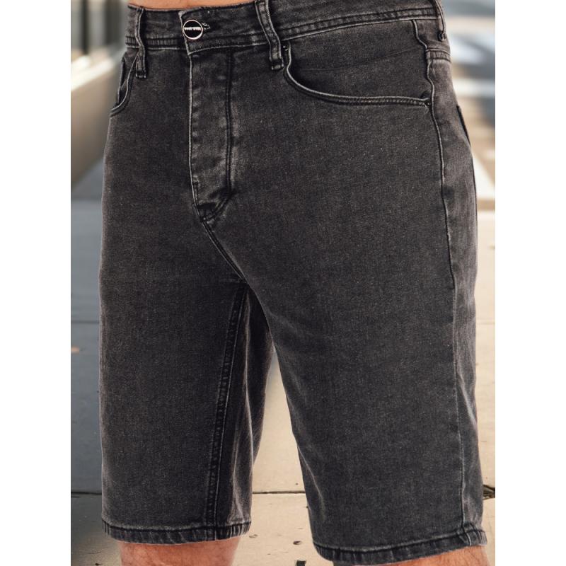 Pánské džínové kraťasy černé