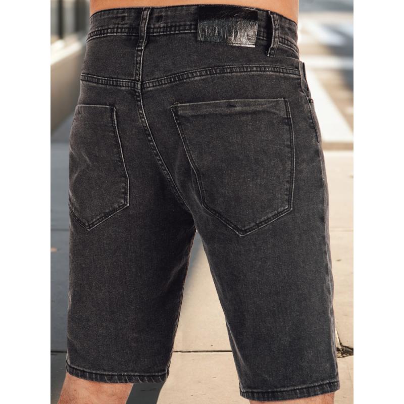 Pánské džínové kraťasy černé