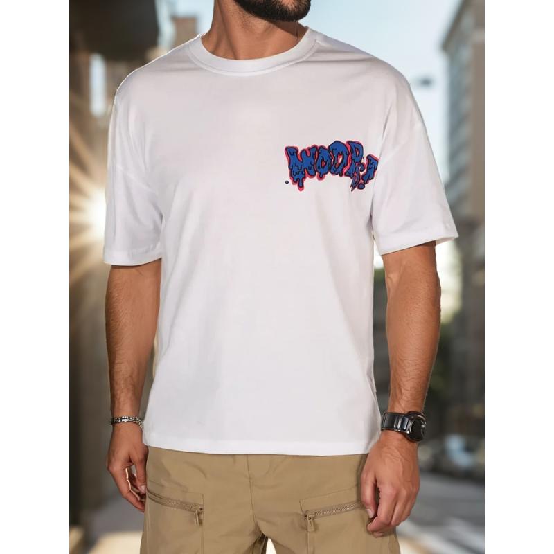 Pánské tričko s potiskem bílé