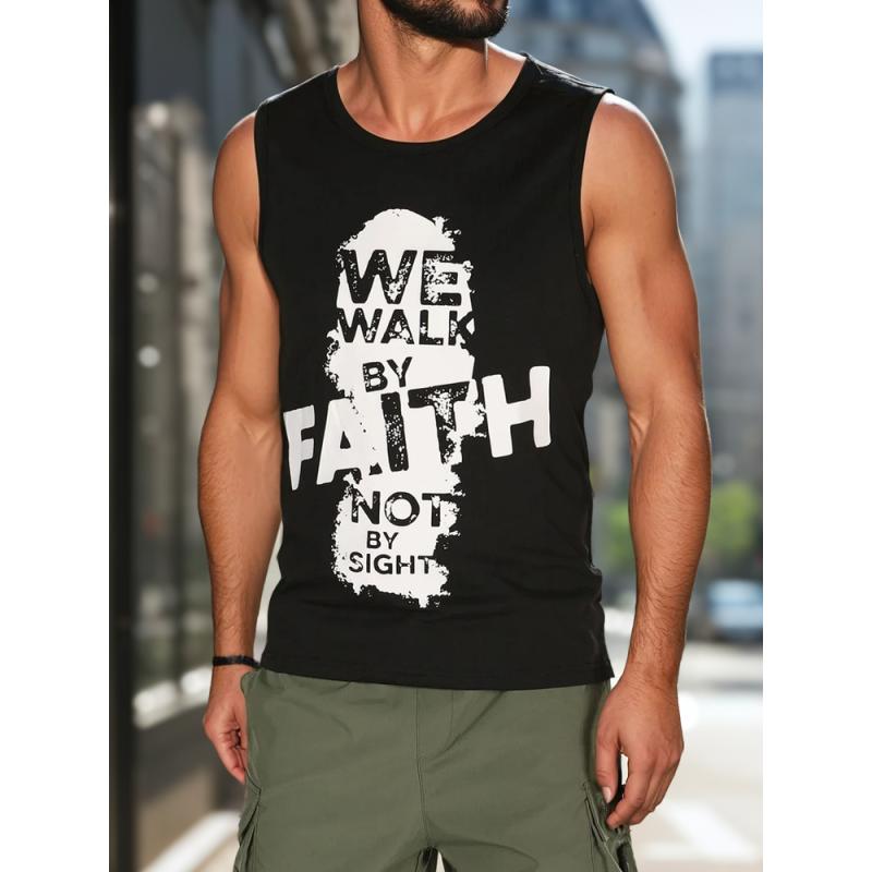 Pánské tričko bez rukávů černé