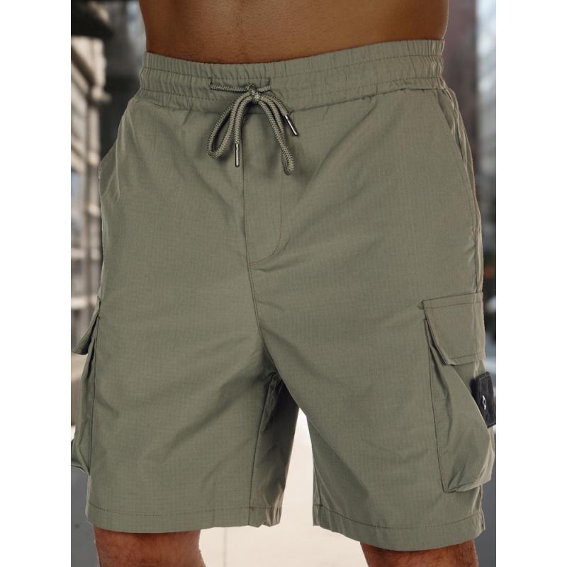 Pánské látkové kraťasy zelené