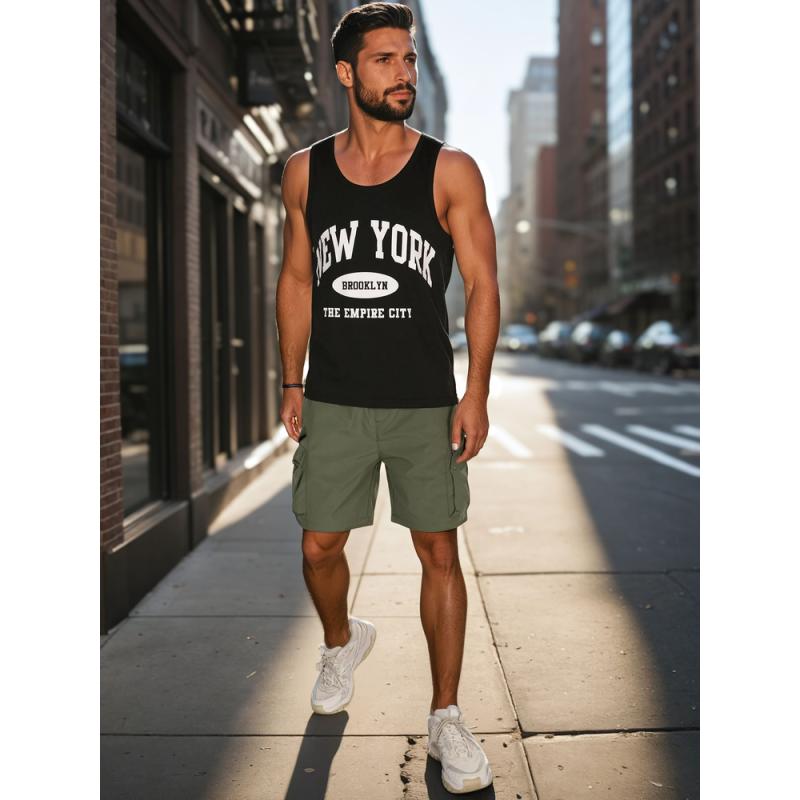 Pánské kraťasy látkové, zelené