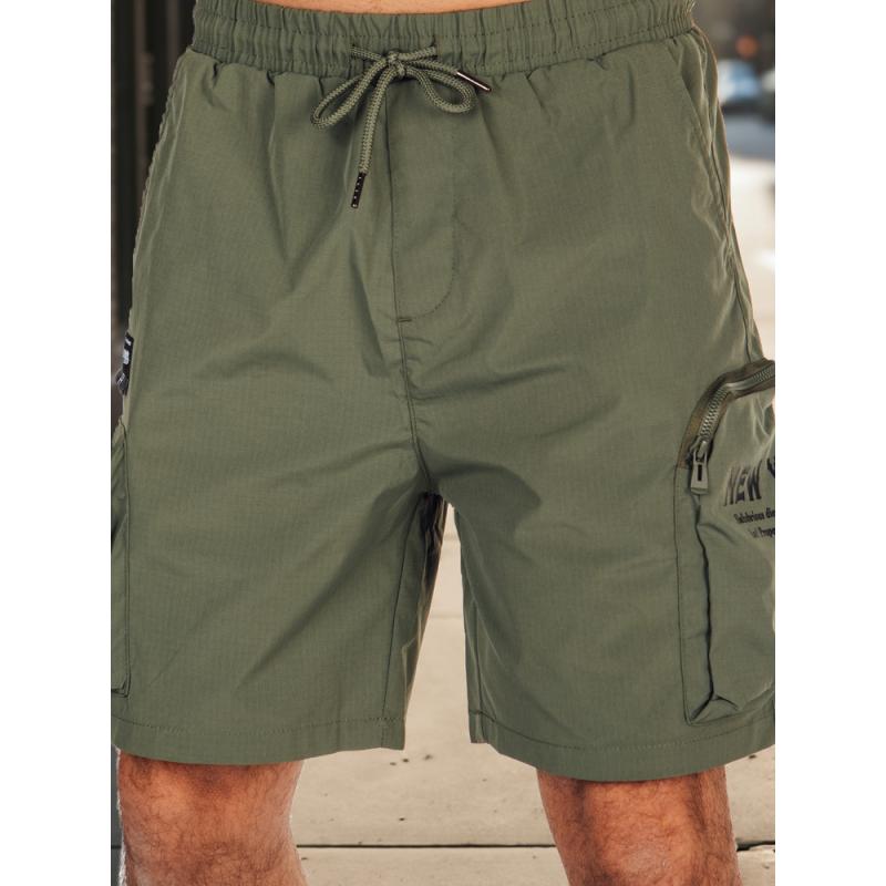 Pánské kraťasy látkové, zelené