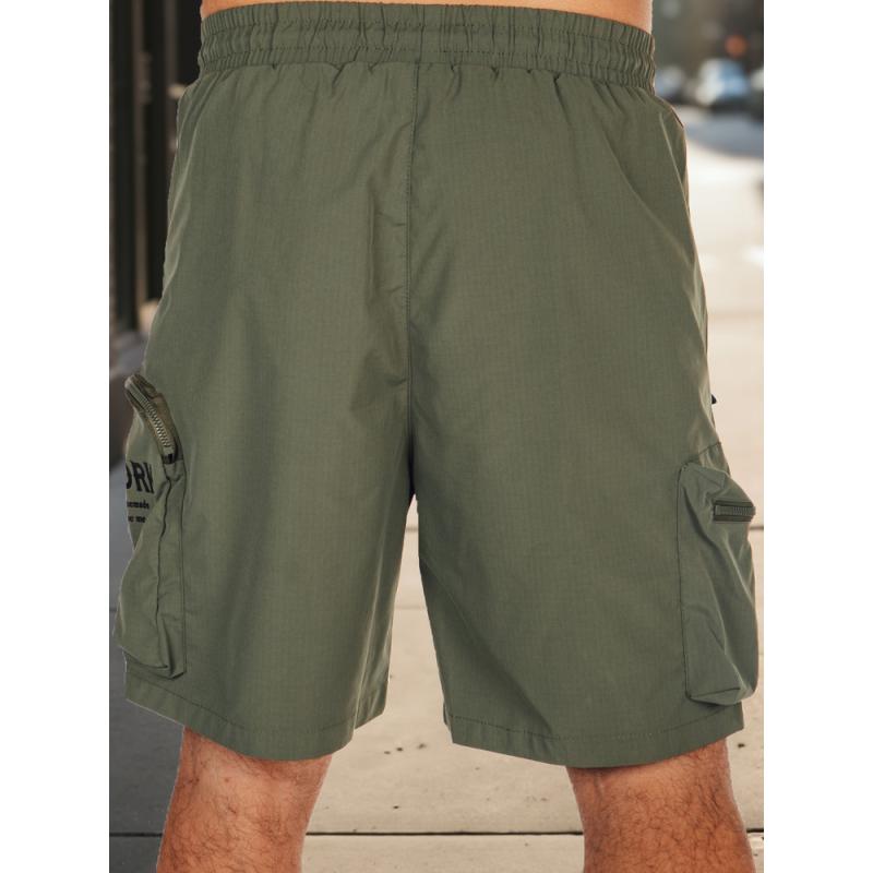 Pánské kraťasy látkové, zelené