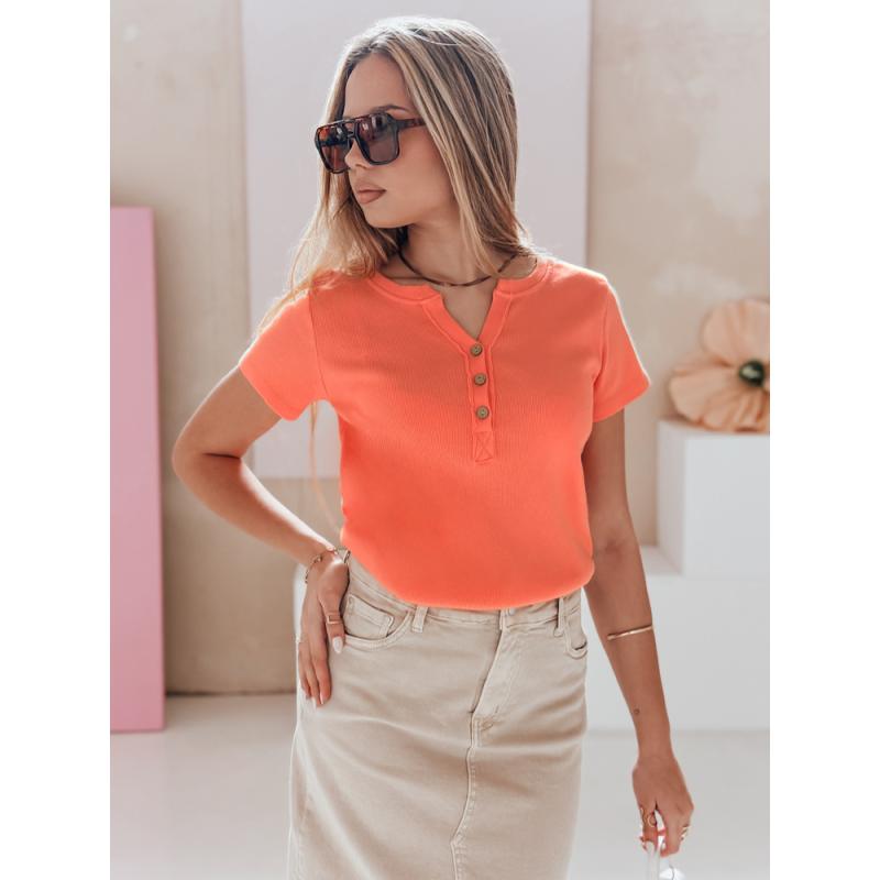 Dámska rebrovaná blúzka KISS LOOK ružová