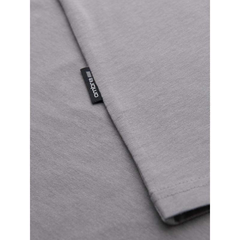 Férfi klasszikus pamut BASIC póló - szürke V3 OM-TSBS-0236