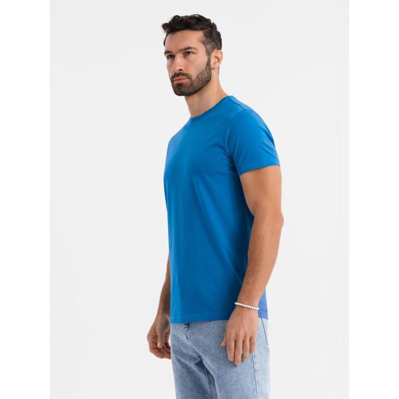 Klasszikus BASIC férfi pamut póló - homok V11 OM-TSBS-0236