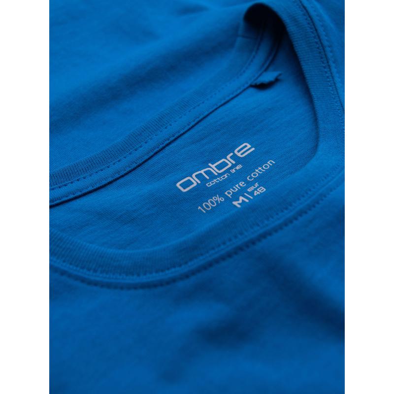 Klasszikus BASIC férfi pamut póló - homok V11 OM-TSBS-0236