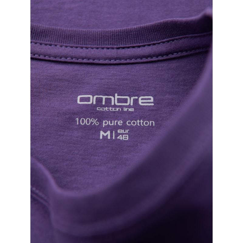 Klasszikus BASIC férfi pamut póló - lila V13 OM-TSBS-0236