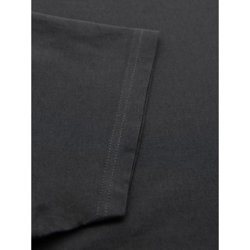 Pánske klasické bavlnené tričko BASIC - grafitové V15 OM-TSBS-0236