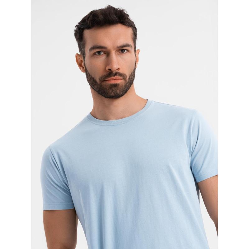 BASIC klasszikus férfi pamut póló - világoskék V19 OM-TSBS-0236