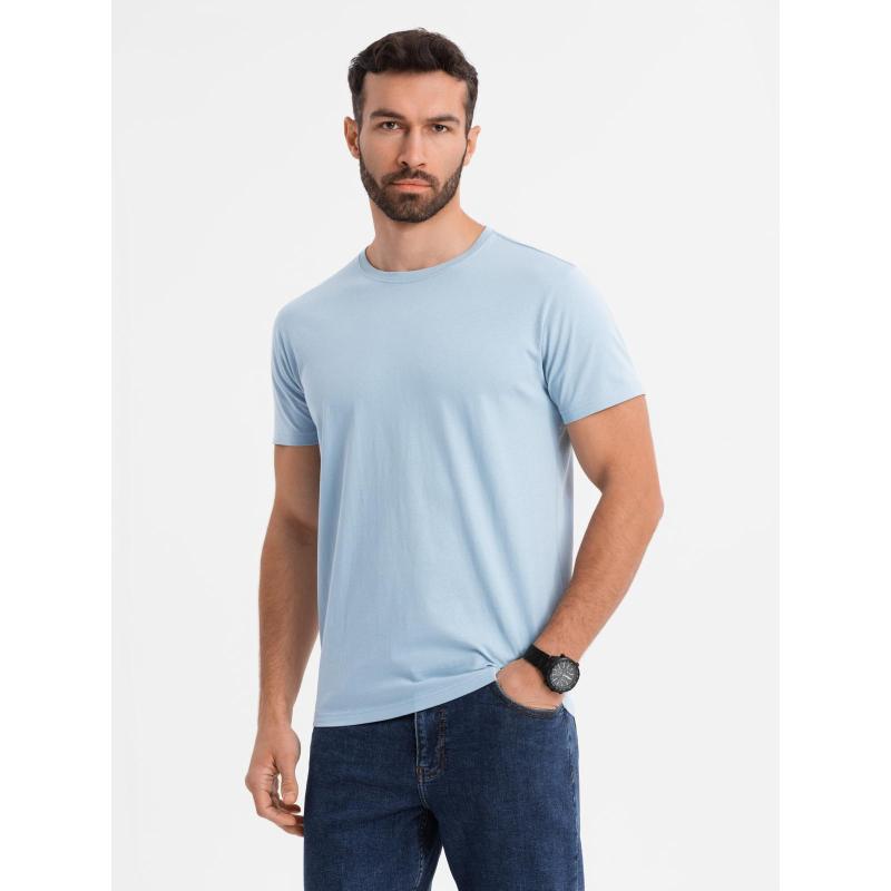 BASIC klasszikus férfi pamut póló - világoskék V19 OM-TSBS-0236