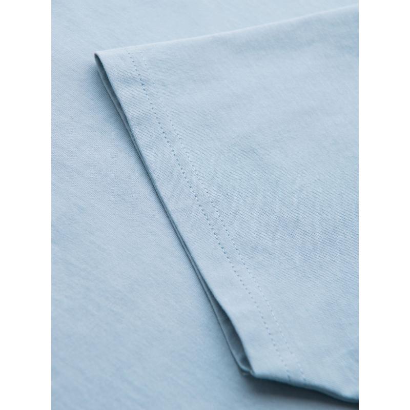 BASIC klasszikus férfi pamut póló - világoskék V19 OM-TSBS-0236