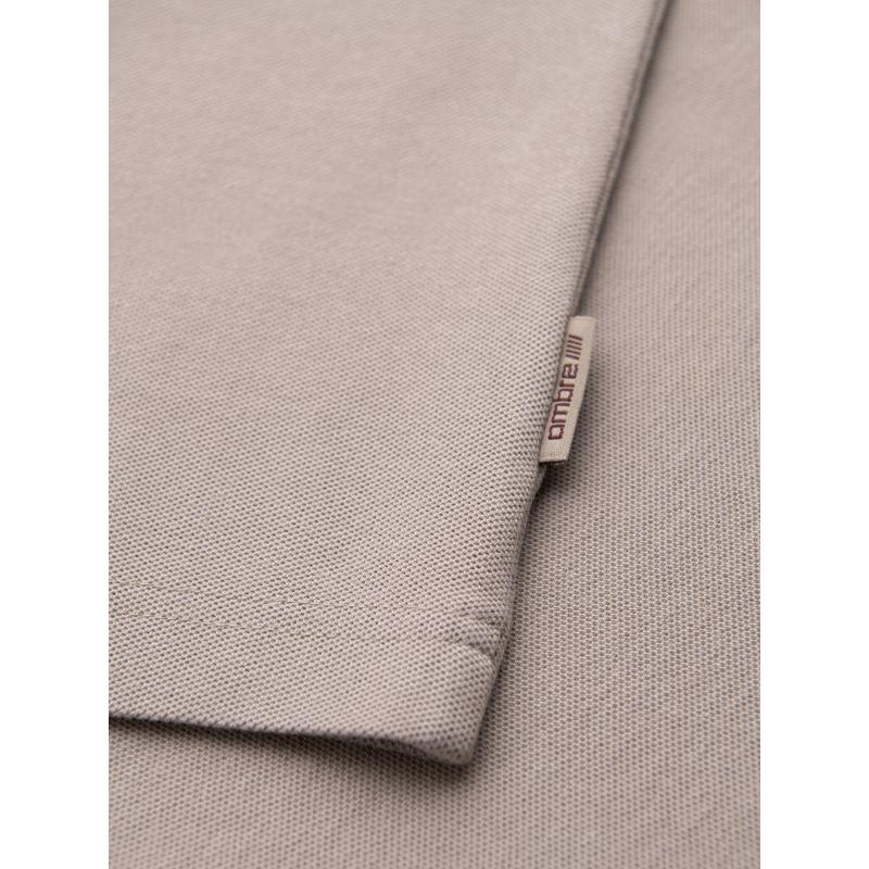 Klasické pánske bavlnené tričko BASIC - tmavomodré V2 OM-TSBS-0236