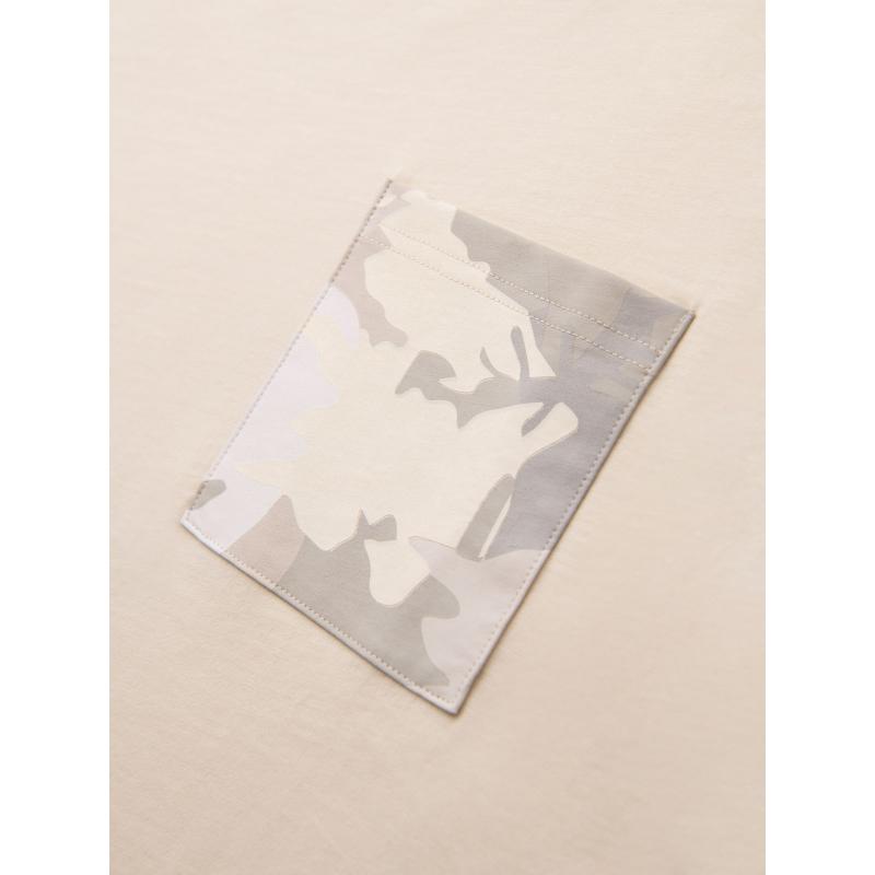 Pánske bavlnené tričko s výstrihom do V a efektom prania - tmavomodrá V7 OM-TSWT-0242