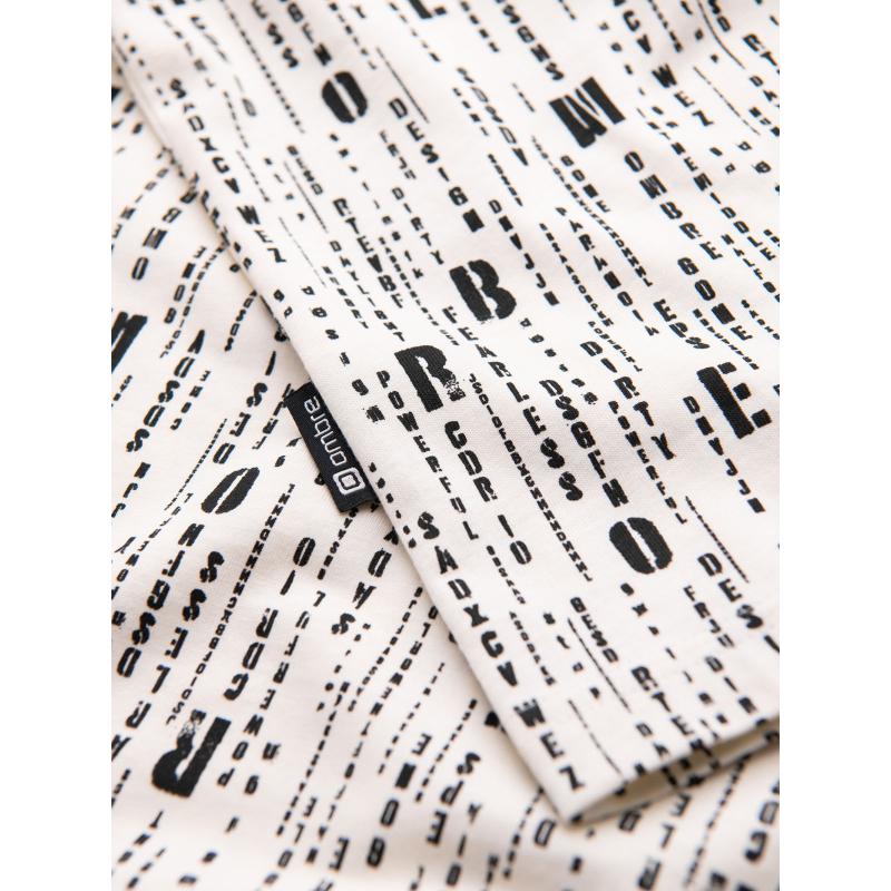 Férfi pamut V-nyakú kötött póló mosott hatású - sötétkék V7 OM-TSWT-0242