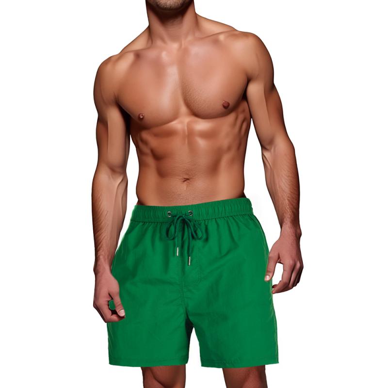 Férfi fürdőnadrág sötétzöld