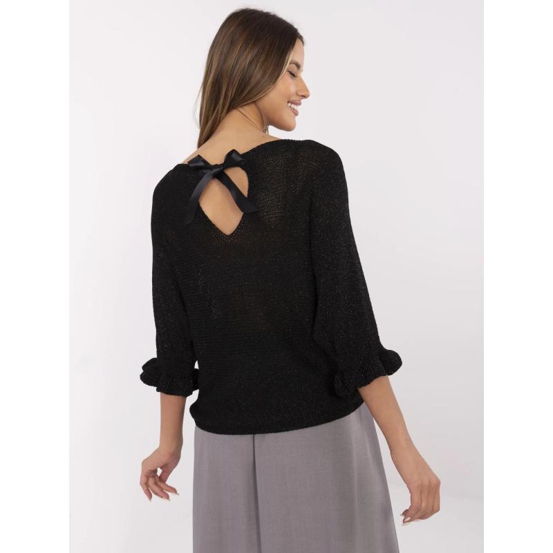 Lila obojstranný sveter s krátkymi rukávmi