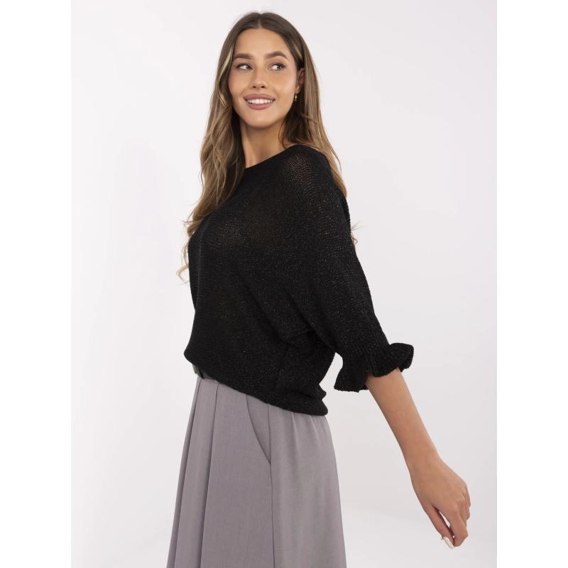 Lila obojstranný sveter s krátkymi rukávmi