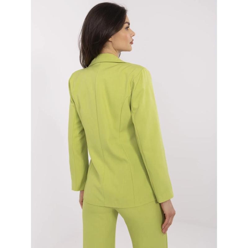Lime zöld, testre szabott női kabát