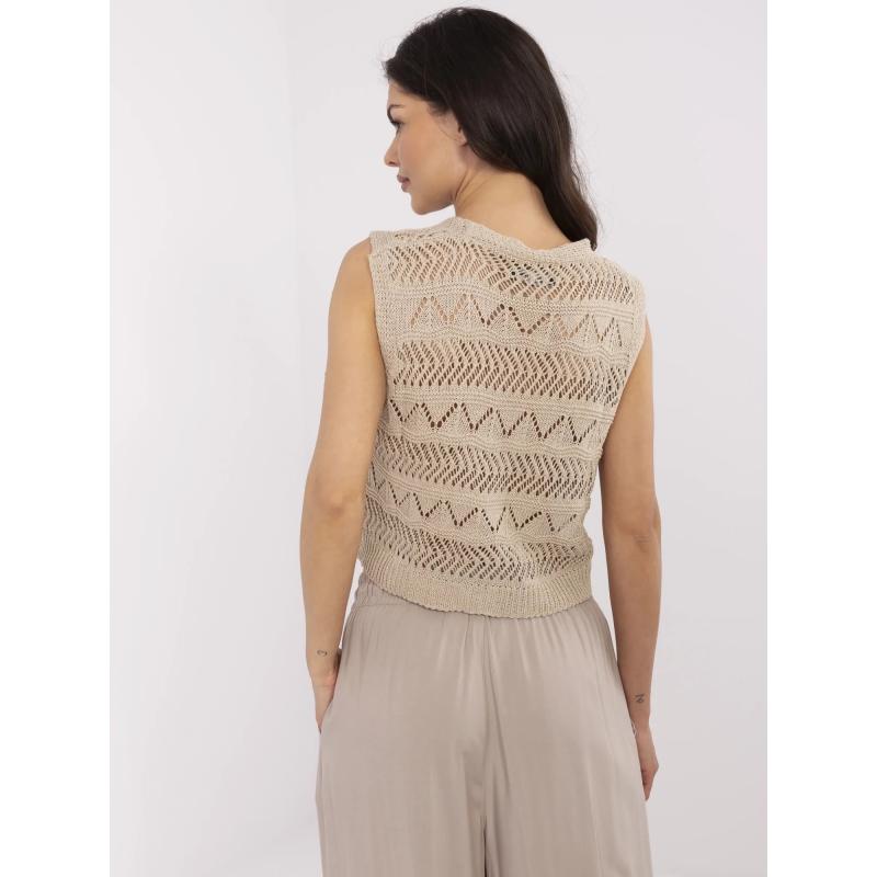 Špinavě fialový klasický svetr z bavlny