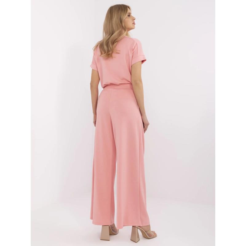 Barack színű alapvető melegítő nadrág redőkkel