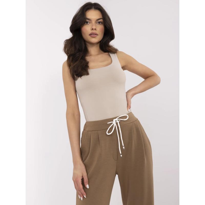 Ecru alapvető melegítő nadrág húzózsinórral