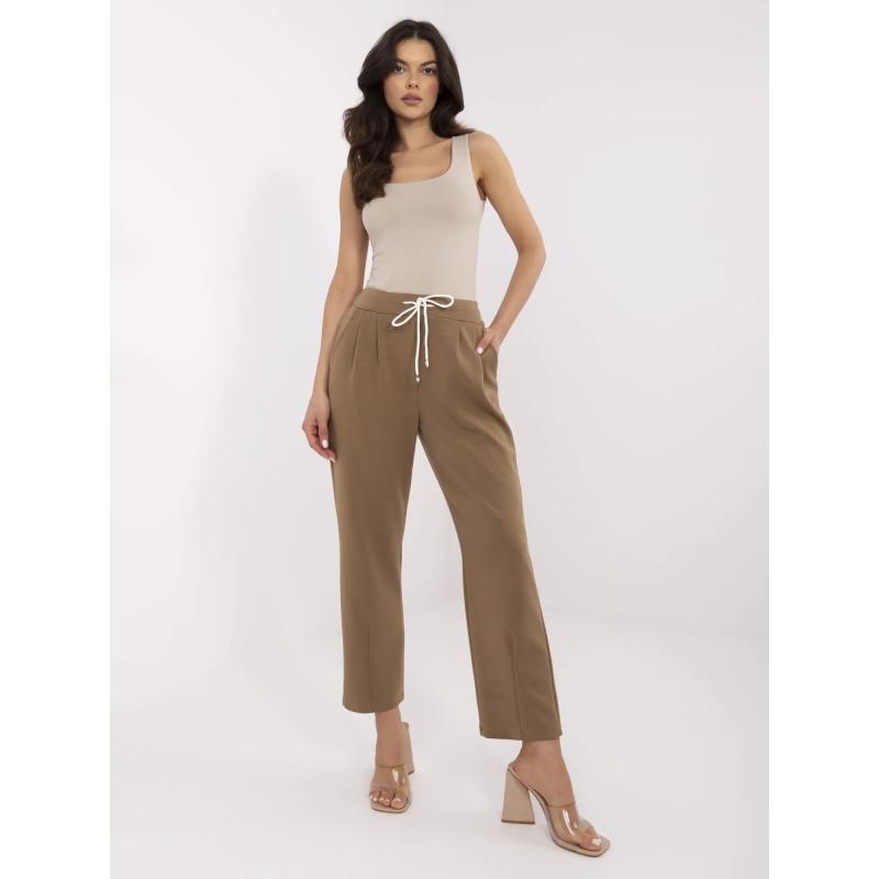 Ecru alapvető melegítő nadrág húzózsinórral