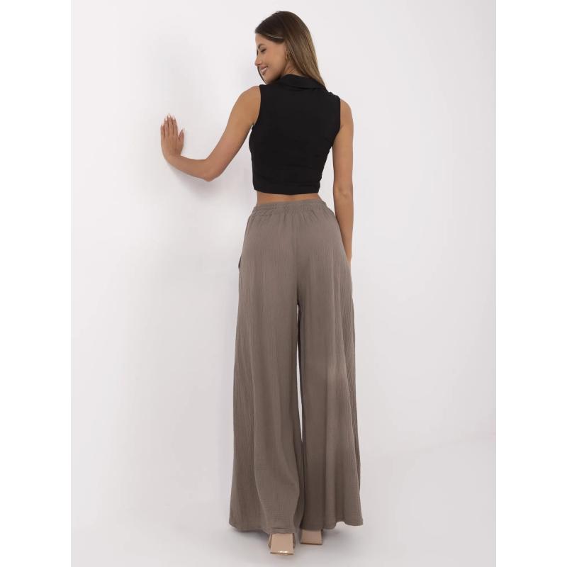 Barna muszlin pamut nadrág