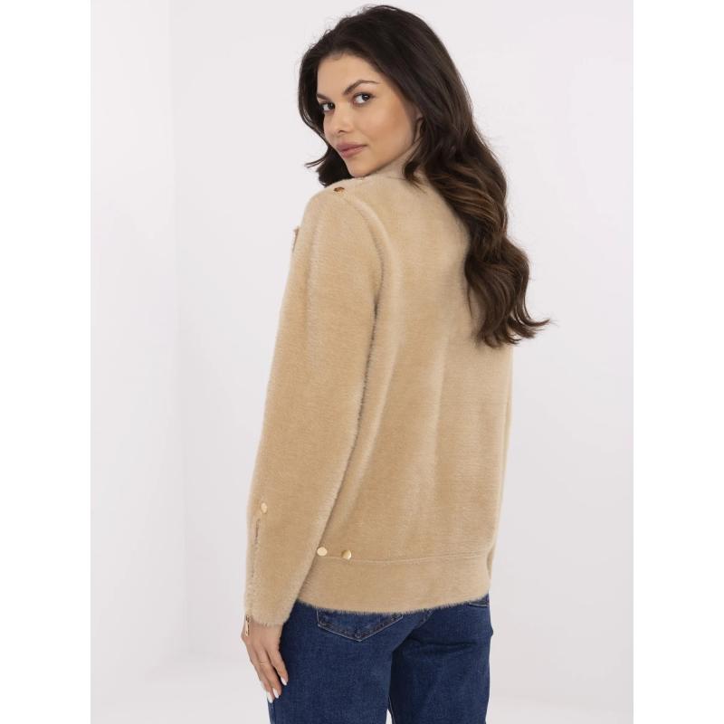 Bézs alpaka kabát gyapjú keverékkel