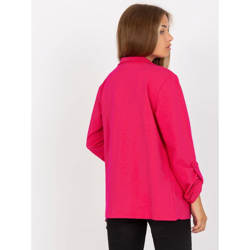 Fuchsiová mikina s vreckami RUE PARIS