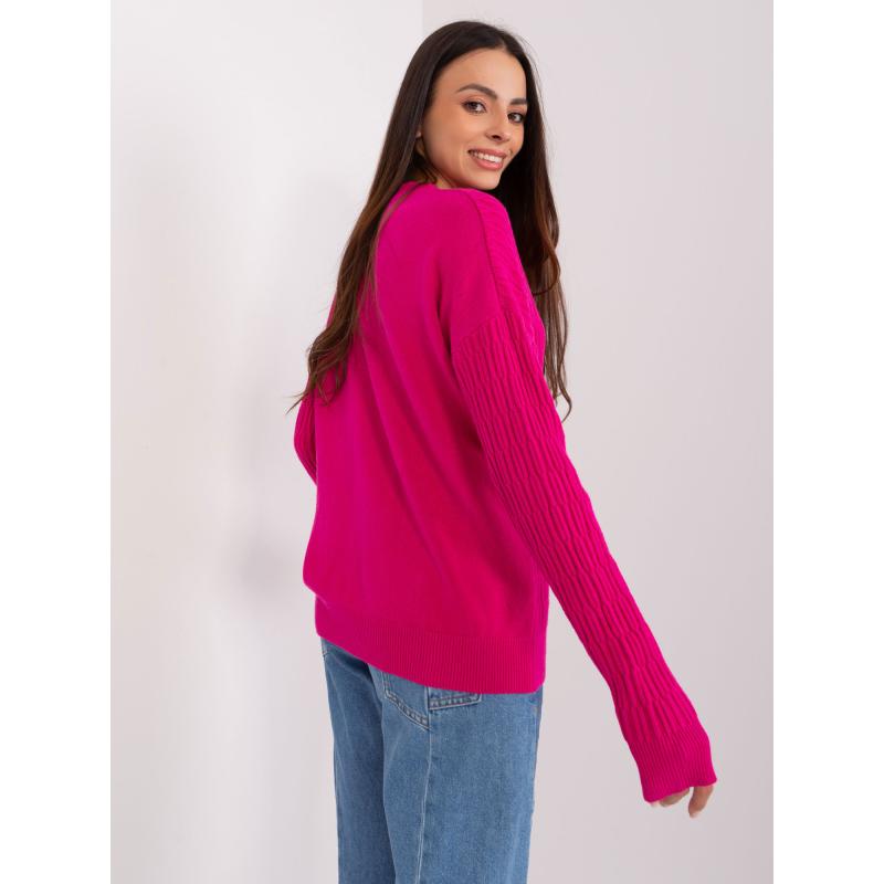 Ecru dámsky sveter s širokými rukávmi RUE PARIS