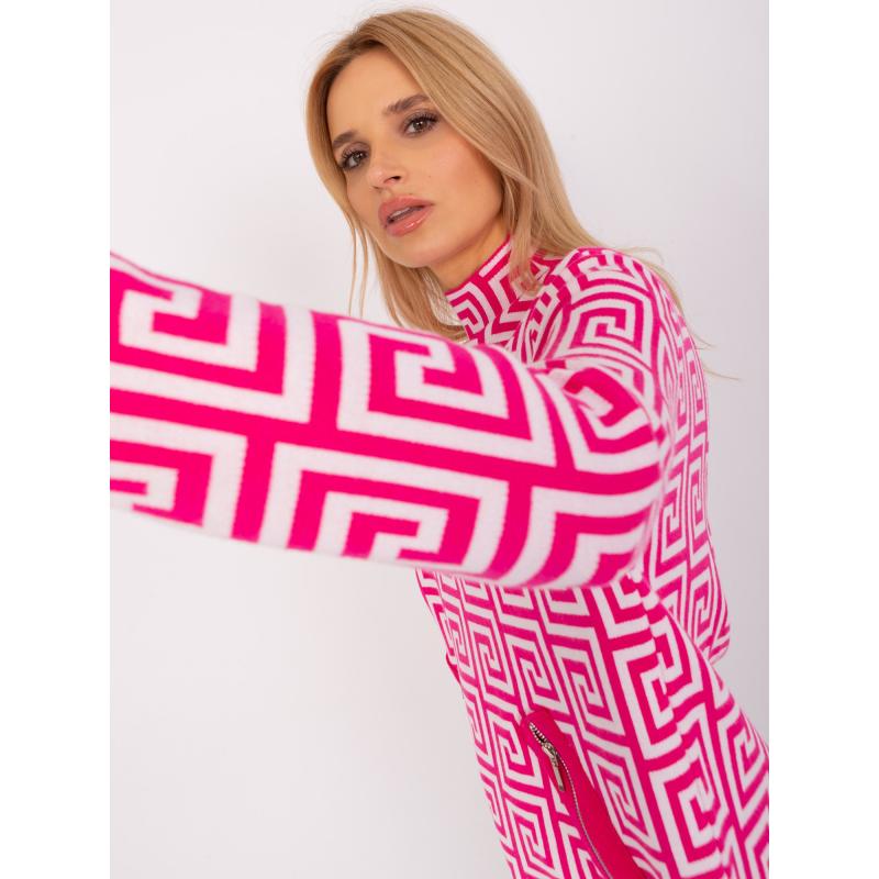 Svetloružový dámsky sveter s viskózou