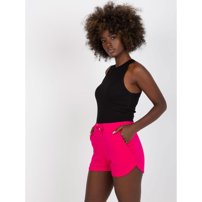 Fuchsiové basic tepláky s vreckami