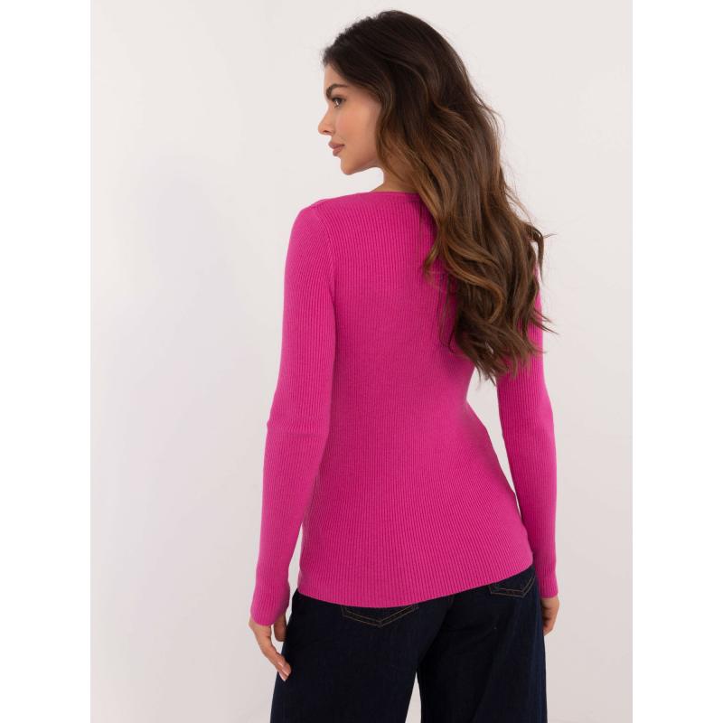 Pisztácia színű női pulóver denevér ujjakkal és felirattal