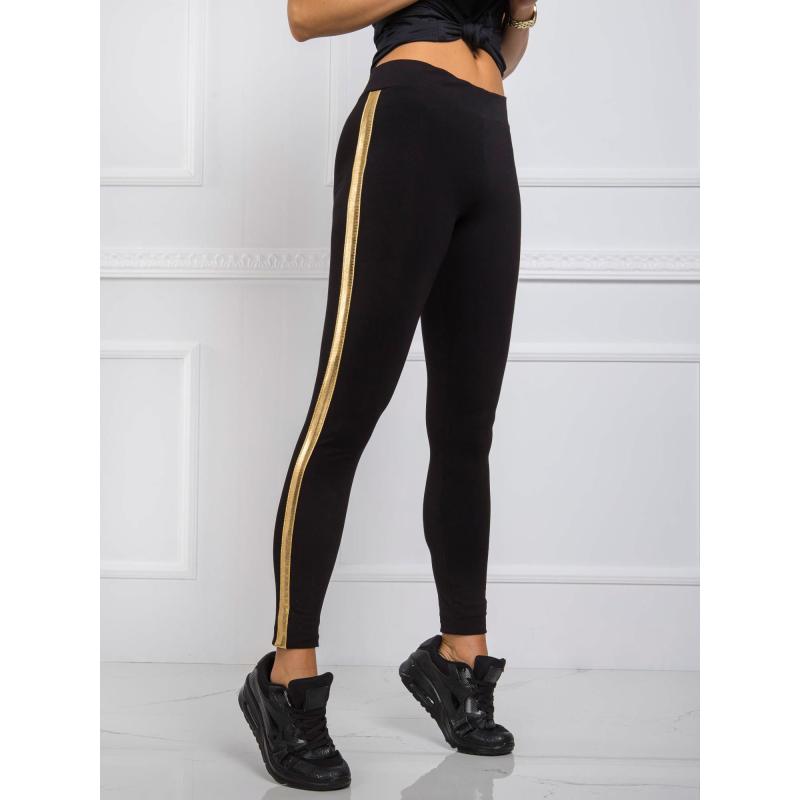 Čierno-zlaté legíny Rissa RUE PARIS