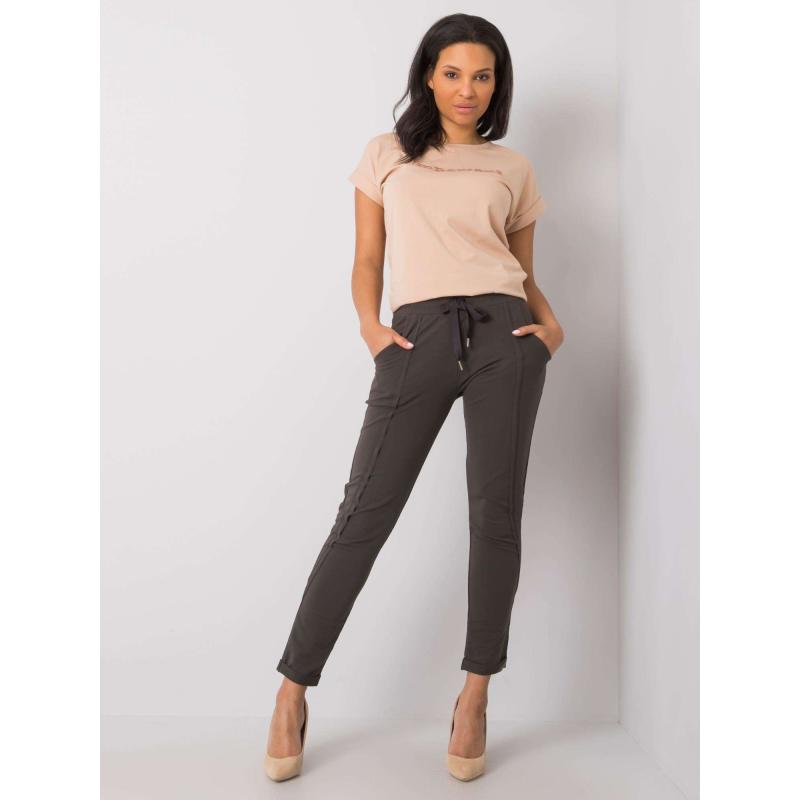 Sötét khaki Hadley melegítőnadrág