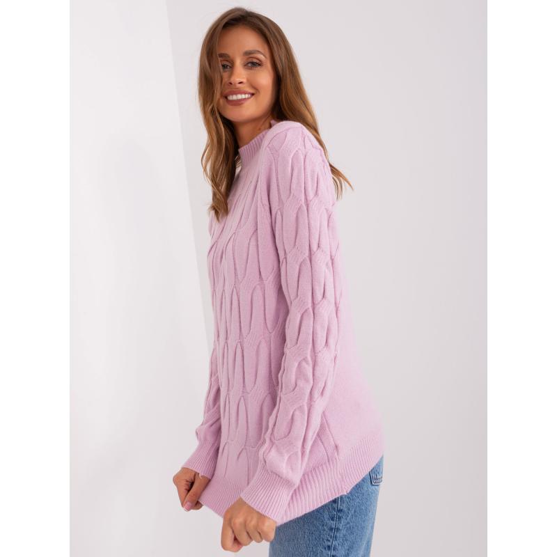 Világos bézs női pulóver medve applikációval